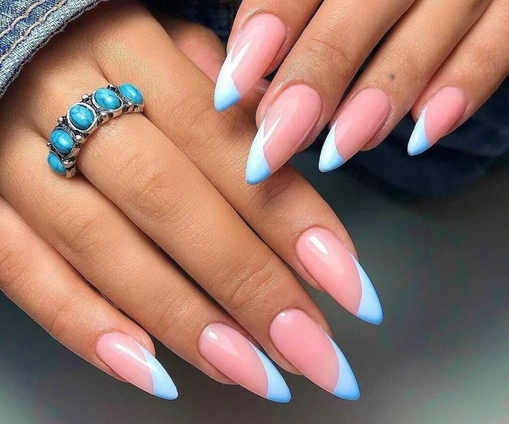 Candy Clouds French Manicure