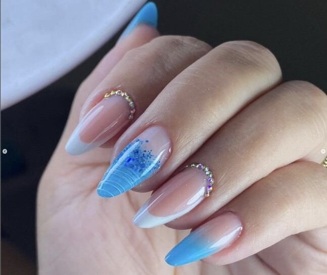 Nautical Nails French Manicure