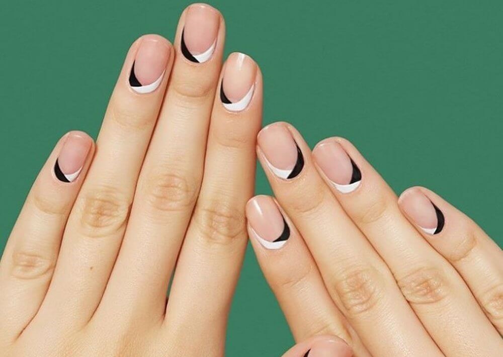 Reverse French Manicure