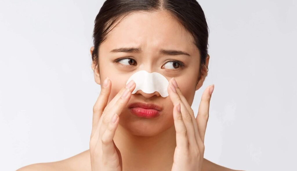 nose strips count in bad skincare habits