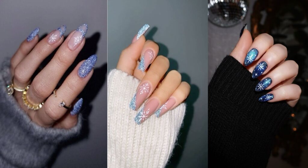 christmas winter nails