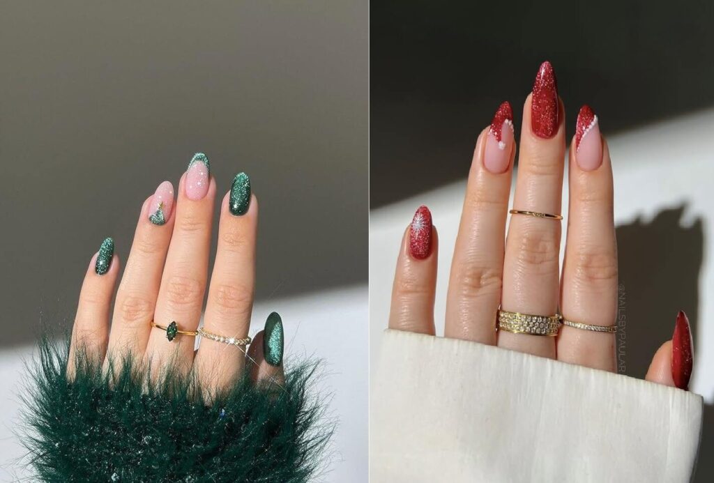 Christmas Gel Nail Art